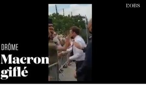 Emmanuel Macron giflé lors de son déplacement dans la Drôme