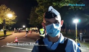 Grande opération nocturne de la gendarmerie effectuée au Pays Basque sur l'A63