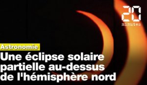 Une éclipse solaire partielle a eu lieu au-dessus de l'hémisphère nord