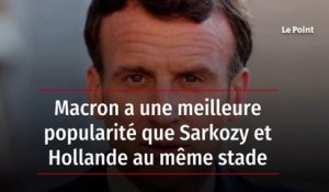 Macron a une meilleure popularité que Sarkozy et Hollande au même stade