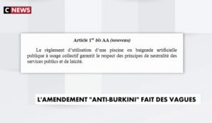 L'amendement "anti-burkini" fait des vagues
