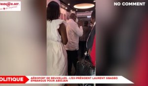 Aéroport de Bruxelles : l'ex président Laurent Gbagbo embarque pour Abidjan