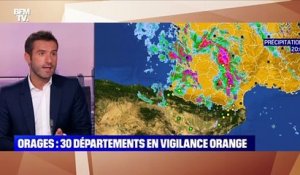 Orages : 30 départements en vigilance orange - 17/06
