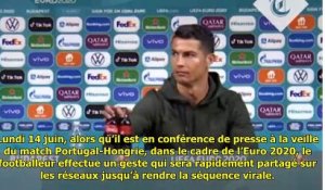 Euro 2020 - ce geste de Cristiano Ronaldo qui ne passe pas et fait perdre de l'argent au sponso...