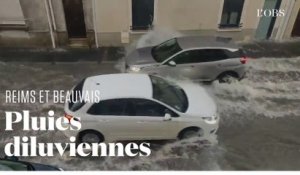 Torrents de pluie à Reims et Beauvais, une personne disparue