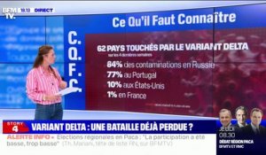 Covid-19: 62 pays sont désormais touchés par le variant Delta