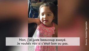 Cette petite fille est déjà accro au chocolat !