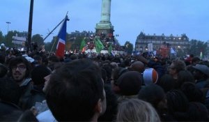 François Hollande : Place de la Bastille victoire de François Hollande