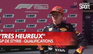 La réaction de Verstappen après sa pole - GP de Styrie