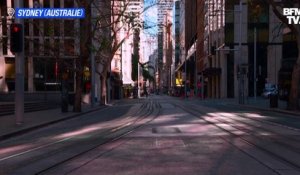 Les images des rues vides de Sydney, à nouveau confinée pour deux semaines
