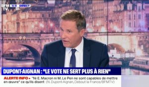Nicolas Dupont-Aignan: "Marine Le Pen est incapable de gagner et de gouverner"