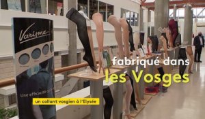 Un collant de compression médicale des Vosges à l’exposition "Fabriqué en France" de l’Élysée