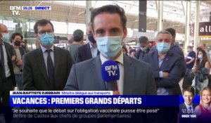 Jean-Baptiste Djebarri assure que "plus d'un million de voyageurs sont attendus ce week-end dans les gares françaises"