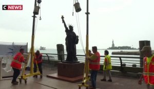 La Statue de la liberté est arrivée à New York
