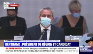 Xavier Bertrand réélu à la tête des Hauts-de-France: "Ce résultat nous impose plus de devoirs que de droits"