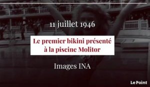 Juillet 1946 : le premier bikini présenté à la piscine Molitor