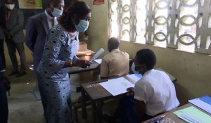 Adiaké : La ministre Mariatou Koné lance les épreuves écrites du Baccalauréat 2021