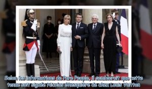 Brigitte Macron - cette robe fendue sensationnelle pour son dîner à l'Elysée