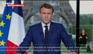Emmanuel Macron souhaite "retrouver le chemin d'une indépendance française et européenne"