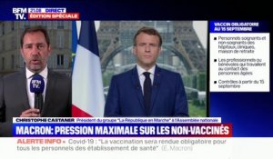 Pression sur les non-vaccinés: pour Christophe Castaner, "le choix proposé par le président de la République est un choix de liberté"