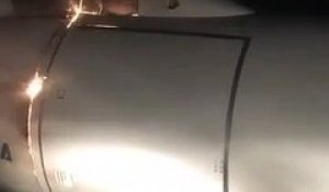 Vidéo : un voyageur filme le réacteur en flamme de son avion