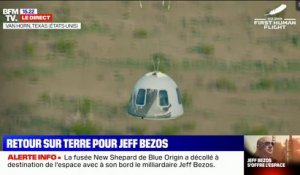 Blue Origin: retour sur Terre pour Jeff Bezos