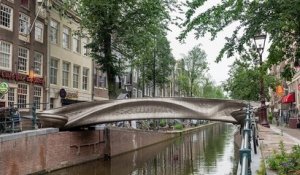 Un pont réalisé par imprimante 3D en métal vient d'être inauguré à Amsterdam