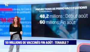 Story 4 : L'objectif 50 millions de primo vaccinés fin août est-il tenable ? - 21/07
