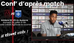 Conférence d'après match ASC - AJA : Mickaël Alphonse