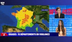 Story 2 : 15 départements en vigilance orange pour risque d'orage - 23/07
