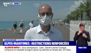 Covid-19: nouvelles restrictions dans les Alpes-Maritimes, dont le retour du port du masque dans certaines zones