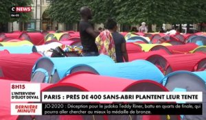 Paris - Des centaines de migrants dont des dizaines d'enfants se sont installés cette nuit sur la célèbre Place des Vosges avec des tentes : "Nous ne bougerons pas jusqu’à l’obtention pour tous d’un hébergement digne !"
