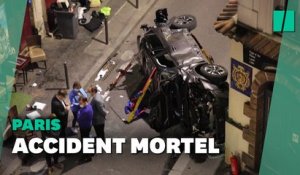 À Paris, une voiture percute une terrasse de bar: un mort et six blessés
