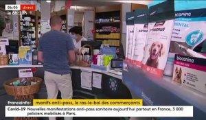 Pass sanitaire - Rencontres avec ces commerçants à bout de nerfs après la nouvelle manifestation d'hier qui sont en train de revivre "les gilets jaunes"