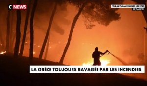 Les incendies continuent en Grèce
