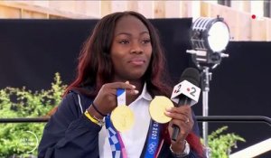 Jeux olympiques : la double championne olympique de judo Clarisse Agbegnenou est "sur un nuage"