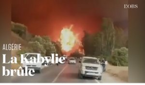 La Kabylie en proie à de violents incendies