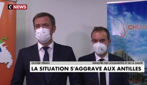 Face à la situation critique aux Antilles, Olivier Véran en visite en Martinique