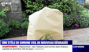 Une stèle dédiée à Simone Veil dégradée pour la 4e fois en deux semaines