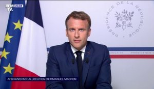 Emmanuel Macron: "L'urgence absolue est de mettre en sécurité nos compatriotes, qui doivent tous quitter" l'Afghanistan