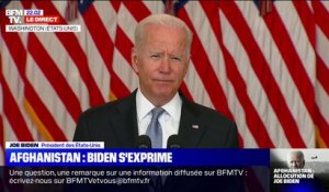 Joe Biden: "Notre objectif en Afghanistan était et sera toujours d'éviter une attaque sur notre territoire"