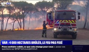 L'incendie dans le Var a touché 6700 hectares, les pompiers ne l'ont pas encore maîtrisé
