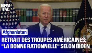 Afghanistan: Joe Biden estime que le retrait des troupes américaines était "la bonne décision"