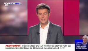 Incidents lors du match Nice-OM: un membre du staff de l'OM suspendu, Nice-Bordeaux à huis clos samedi