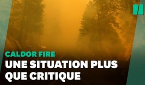 Le Caldor Fire en Californie recouvre la région d’une épaisse fumée