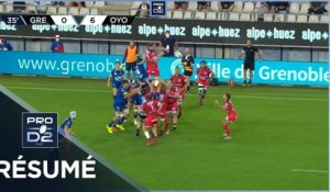 PRO D2 - Résumé FC Grenoble Rugby-Oyonnax Rugby: 14-22 - J01 - Saison 2021/2022