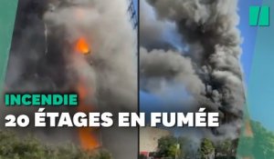 Les images de l'incendie qui a détruit un immeuble de 20 étages à Milan