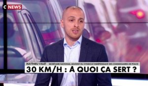 Matthieu Valet sur la limitation de vitesse à 30 km/h à Paris : «Autant dire immédiatement que la voiture est prohibée à Paris, comme ça, on ira plus vite»