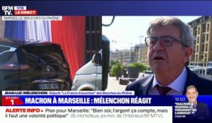 Jean-Luc Mélenchon sur le déplacement d'Emmanuel Macron à Marseille: "Je ne comprends pas ce qu'il vient faire là, à part la campagne électorale"