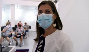 Carine Barbosa infirmière au centre de vaccination de Vitrolles